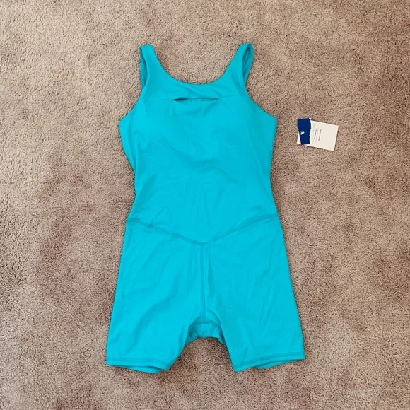 NWT JoyLab Women's Cut-Out Bodysuit unitard Wave Blue - Picture 6 of 7